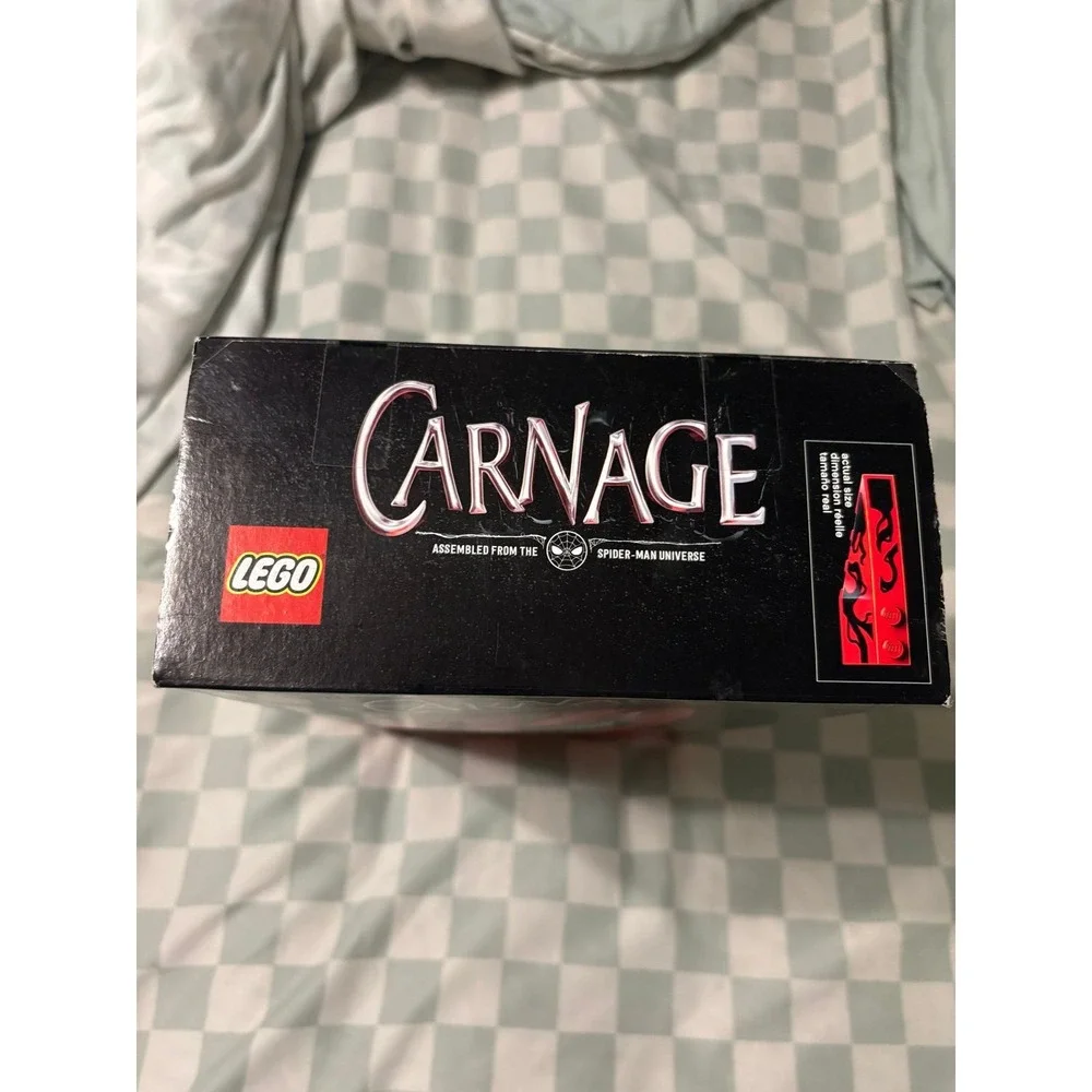 LEGO 76199 MARVEL Carnage Villain Head Helmet Retired Set 2022 DMG box